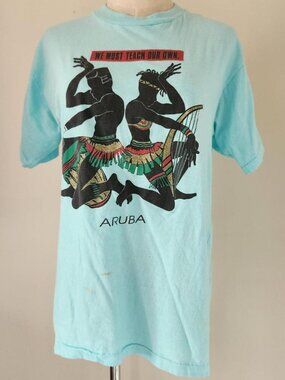 Vintage Trade Winds single-stitch Aruba 'WE MUST TEACH OUR OWN' t-shirt. Size XL